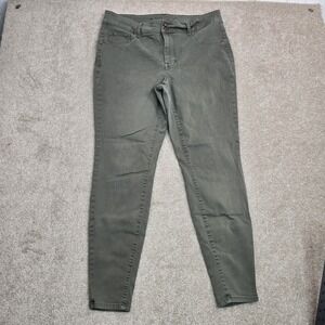 Maurices M Jeans Army Green High Rise Skinny Pants Women's Plus Size 16W REPREVE